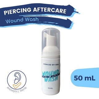 WOUND WASH PIERCING AFTERCARE | 50ML | PIERCEDBYGEN | FOR BUMPS, IRRITATION, SWELLING