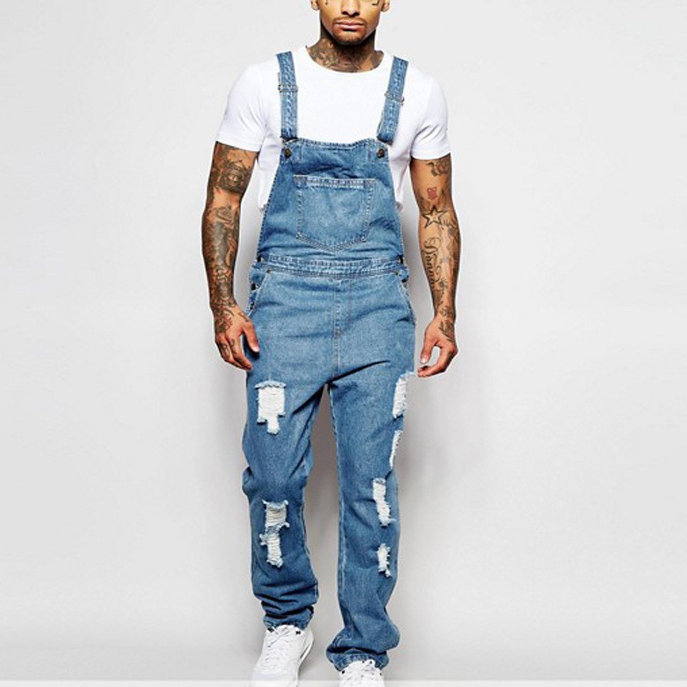 light wash overalls mens