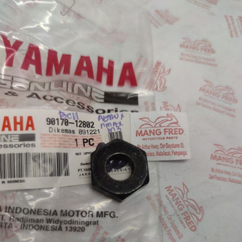 CLUTCH BELL NUT / GENUINE YAMAHA/ (9017012802) for. AEROX /NMAX/ MIO