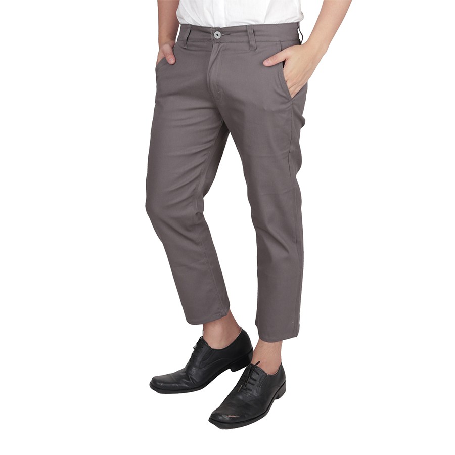 cropped slim fit chino pants