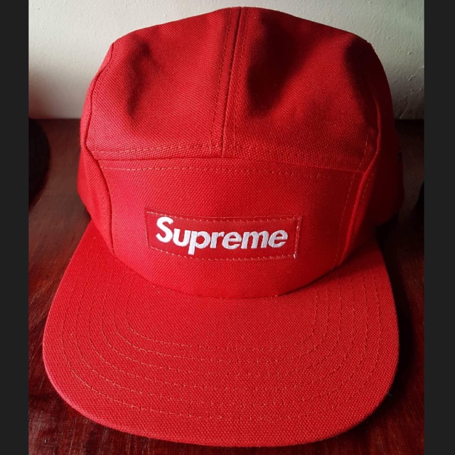 Red Supreme Five 5 Panel Streetwear Cap | Shopee Philippines