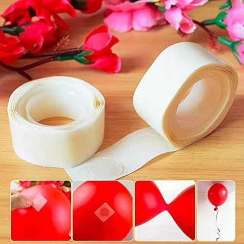 100 Glue Dots Double Adhesive Balloon Glue Balloon Tape Roll for Balloon Garland - Sophiapartyneeds
