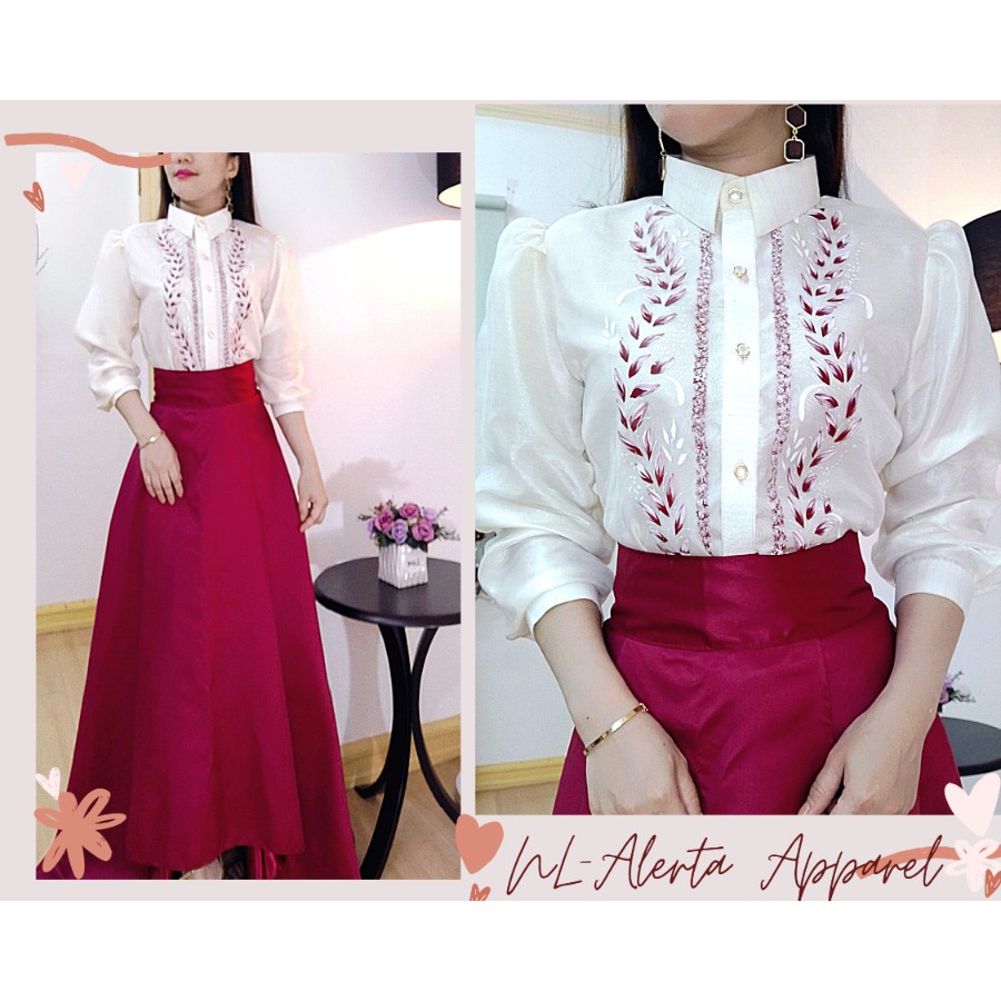 filipiniana inspired blouses