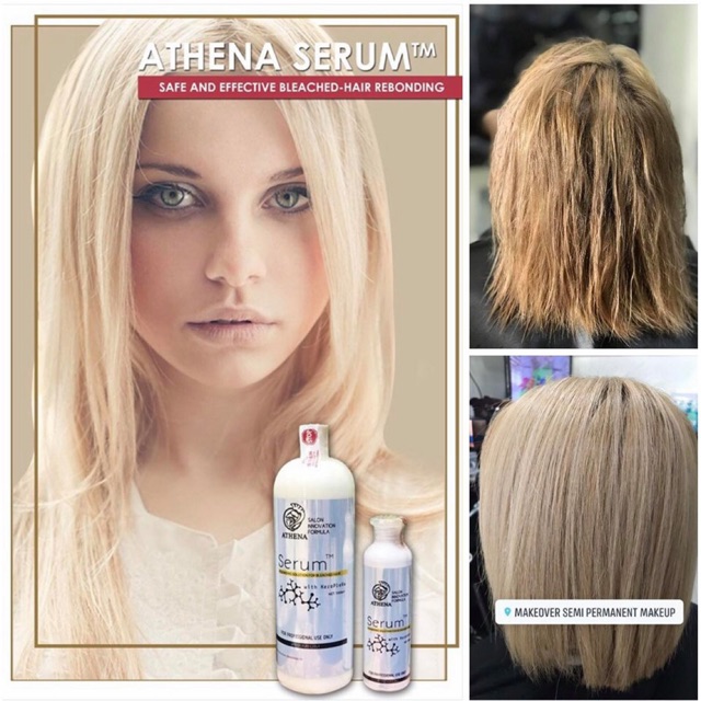 Athena Serum 1000ml Bleached Hair Rebonding Shopee Philippines