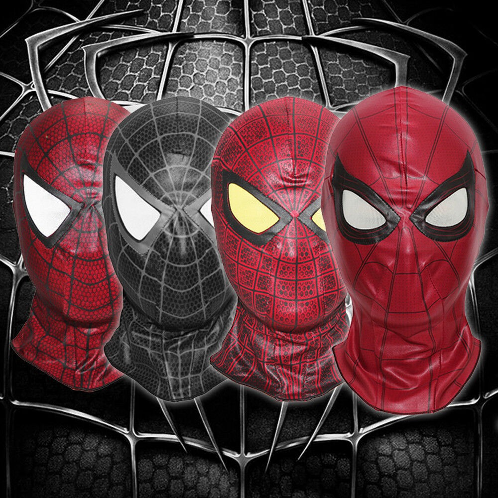 SpiderMan Full Head Mask New Balaclava Hood Costume Cosplay Shopee