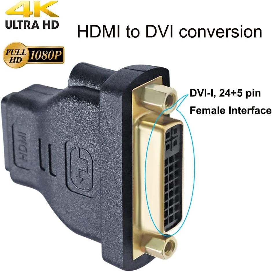 Dvi Female To Hdmi Female Adapter Dtech Hdmi To Dvi I Converter Bi