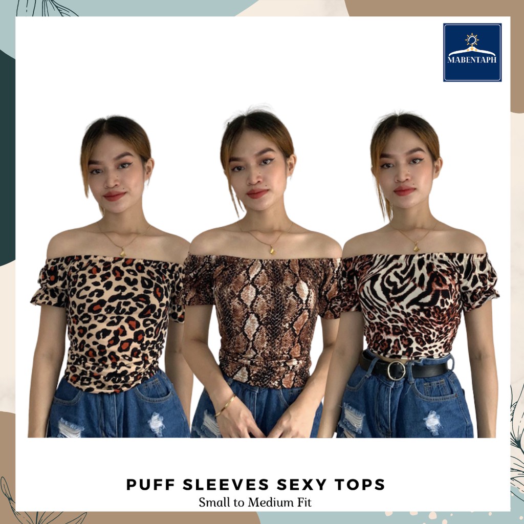 Puff Sleeves Sexy Top for Women Small to Medium Fit Shopee Philippines