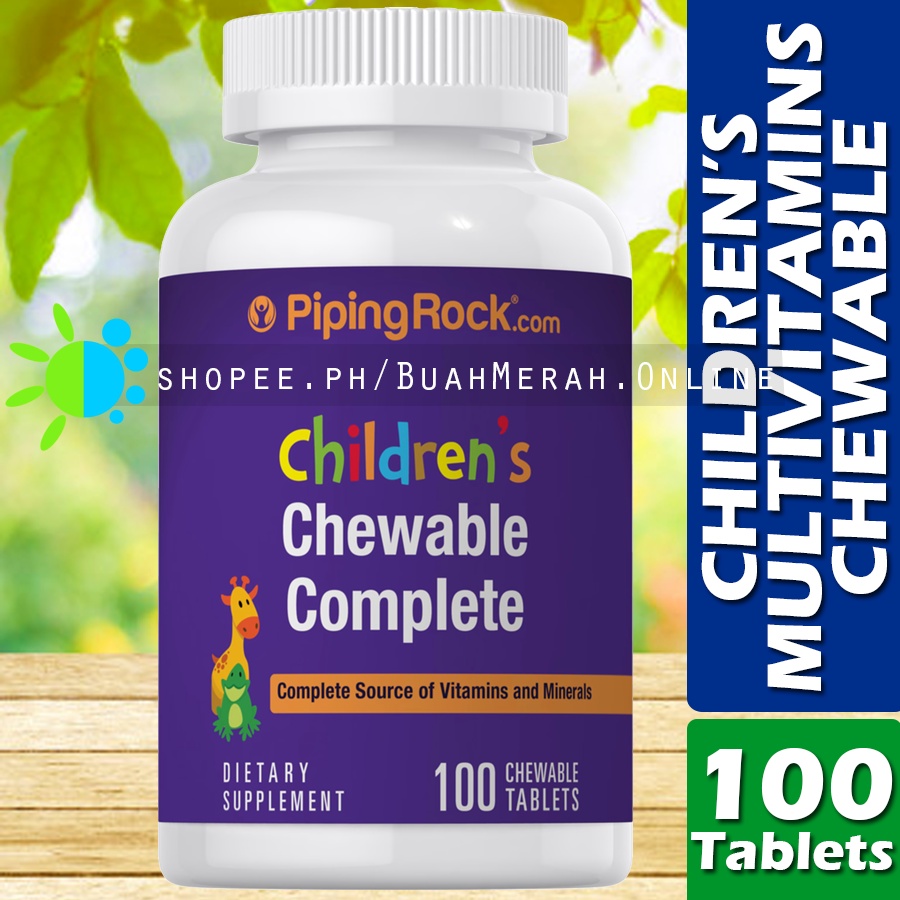 CHILDREN'S MULTIVITAMINS CHEWABLE COMPLETE 100 Tablets Vitamins for