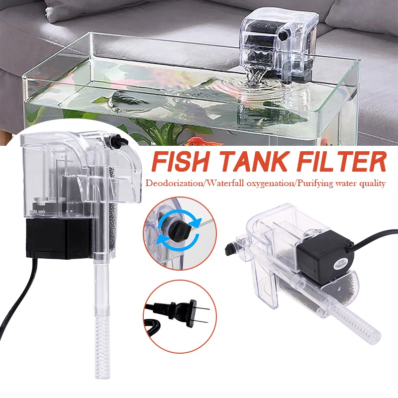 Original Aquarium Water External Filter Small Fish Tank Waterfall ...