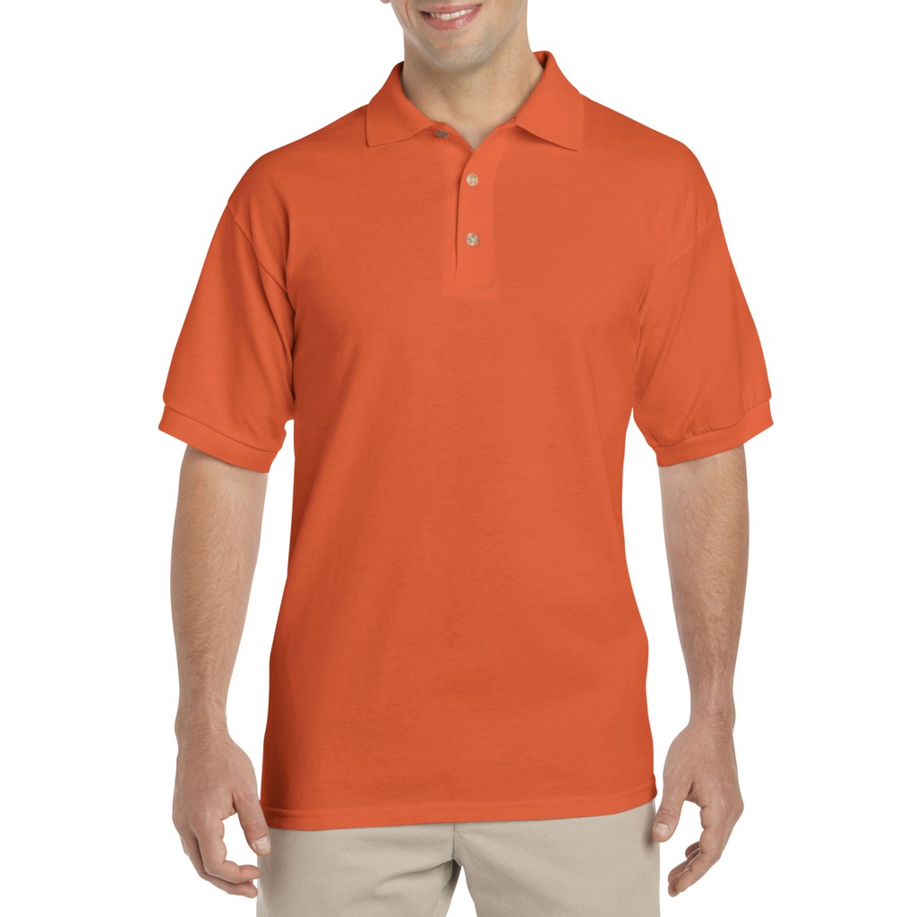 orange dri fit polo shirt