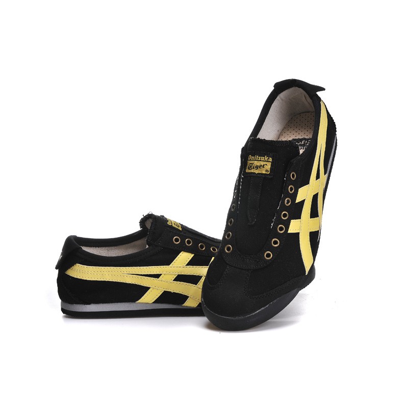 asics tiger black yellow