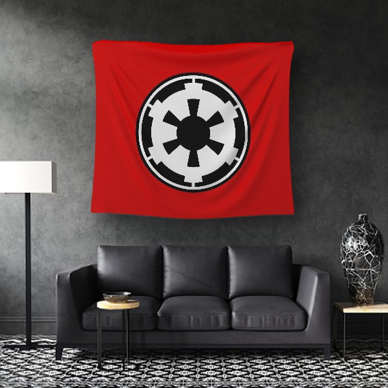 Galactic Empire Flag 3x5ft Polyester Star Wars Red Banner Home Decoration Tool 