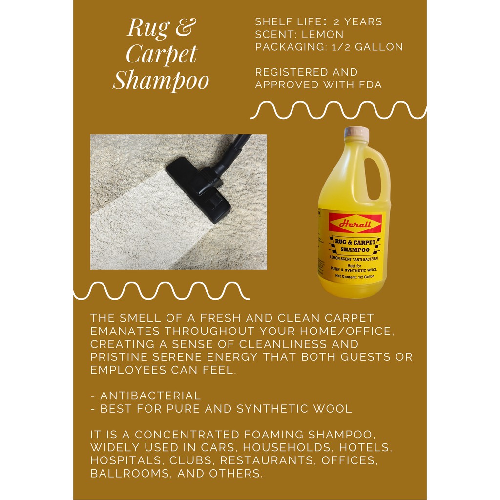 Rug & Carpet Shampoo 1/2 Gallon Shopee Philippines