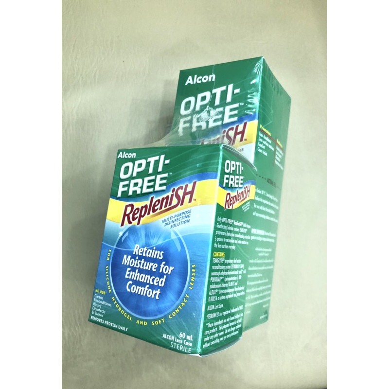 Optifree Replenish 300 + 60 Cleans And Soak Contact Lenses 300 Ml 60