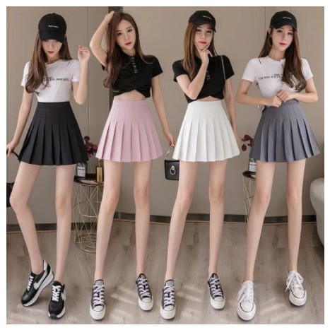 SS Korean JK Skirt Fashion A-Line Pleated Tennis Skirts wsk004 | Shopee  Philippines