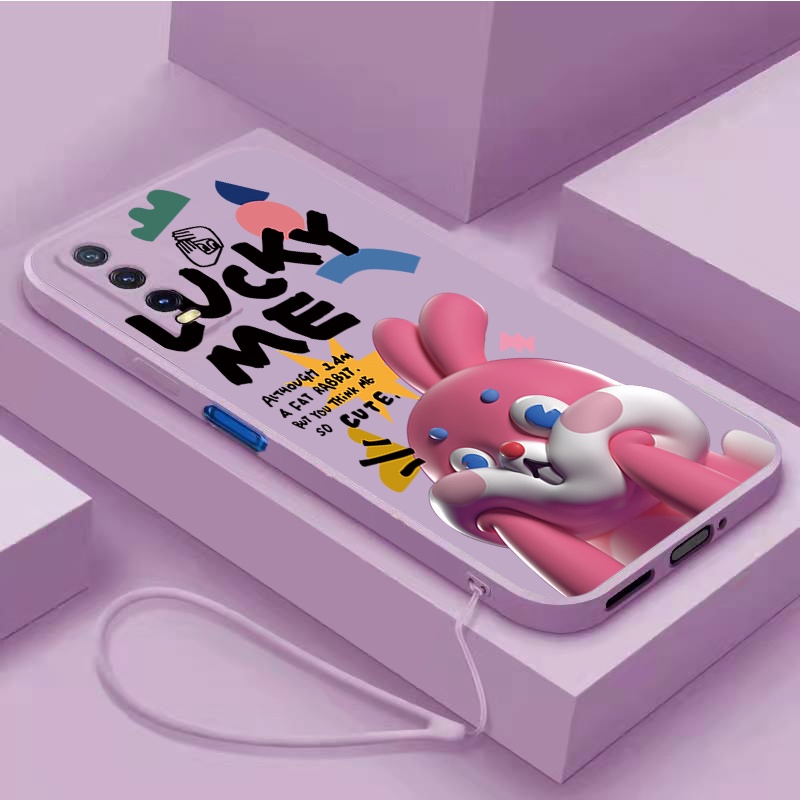 Vivo Case Disney Rabbit Straight Edge Casing Vivo Y33S Y21S Y21 Y11 Y12 ...