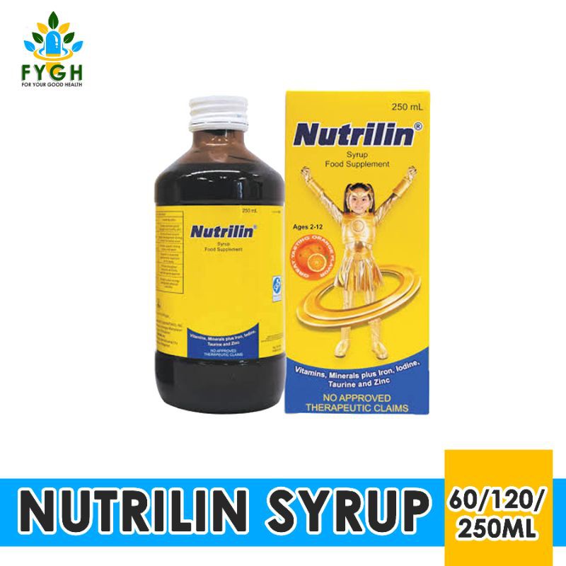 Nutrilin Syrup Multivitamins for Kids 212 yrs. Old Shopee Philippines