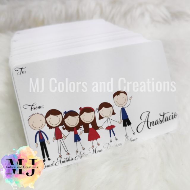 Personalized Gift Card Stick Figure Shopee Philippines