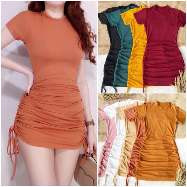 bodycon dress with strings