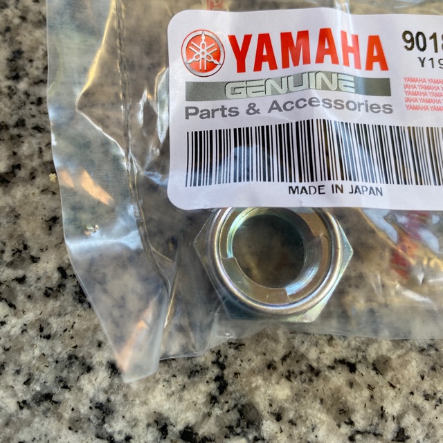 rear axle nut mio sporty/soul/fino/mioi125/msi125/aerox/nmax genuine