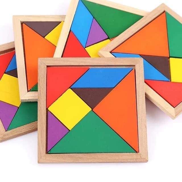 tangram wooden puzzle