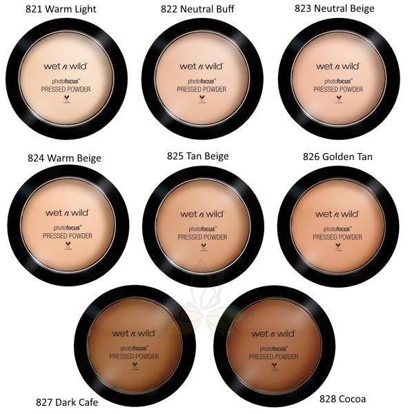 wet face powder