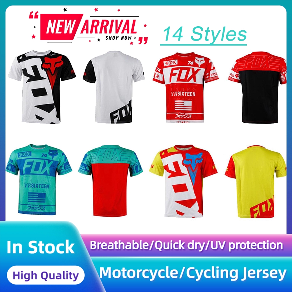 fox mtb short sleeve jersey