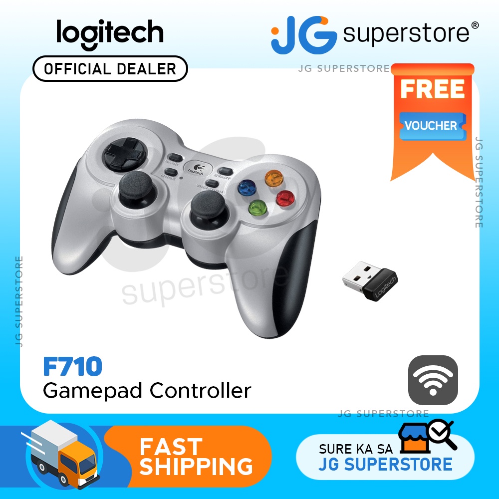 Logitech Wireless F710 Gamepad Controller w/ Dual Vibration Feature for ...