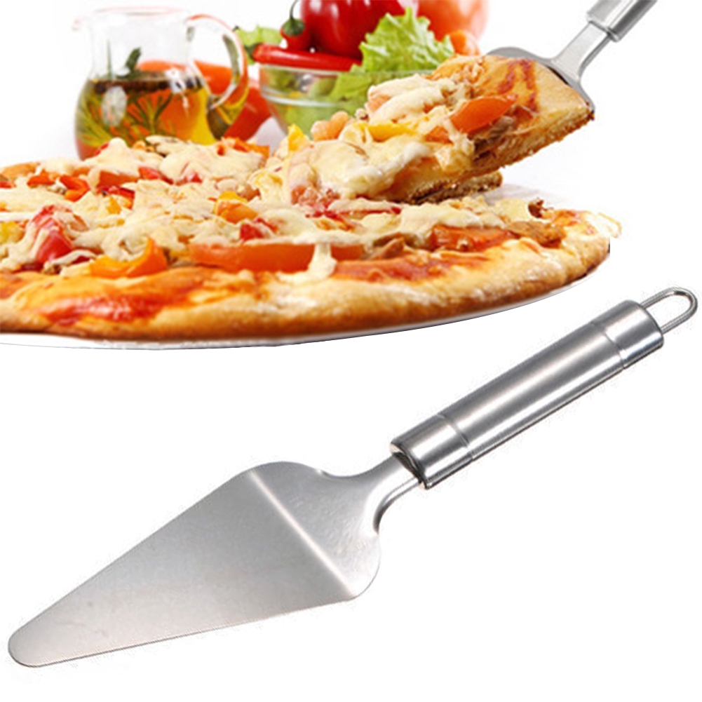 Blue Oumosi Cake Pizza Server Stainless Steel Cake Cutting Pizza Serving Baking Tool 