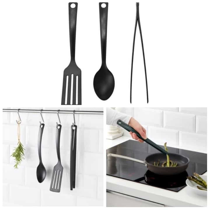 IKEA Gnarp 3-Piece Kitchen Utensil Set, Black | Shopee Philippines