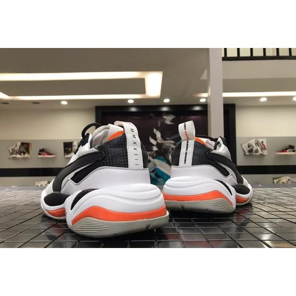 puma grey orange shoes