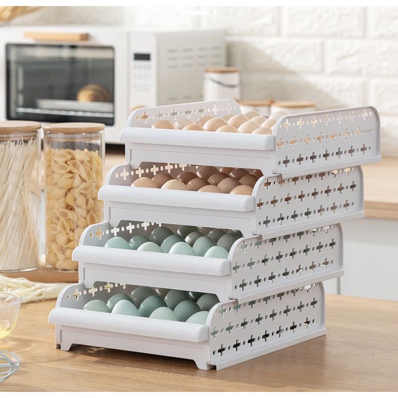 Apricot Home Stackable Egg Tray Egg Rack Organizer Shopee Philippines
