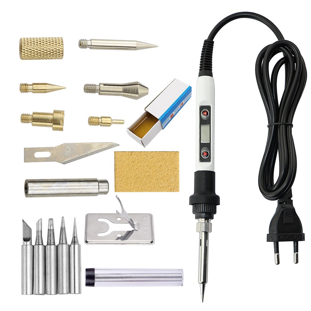 7 in 1 Wood Embossing Burning Carving Soldering Brush 60W/80W