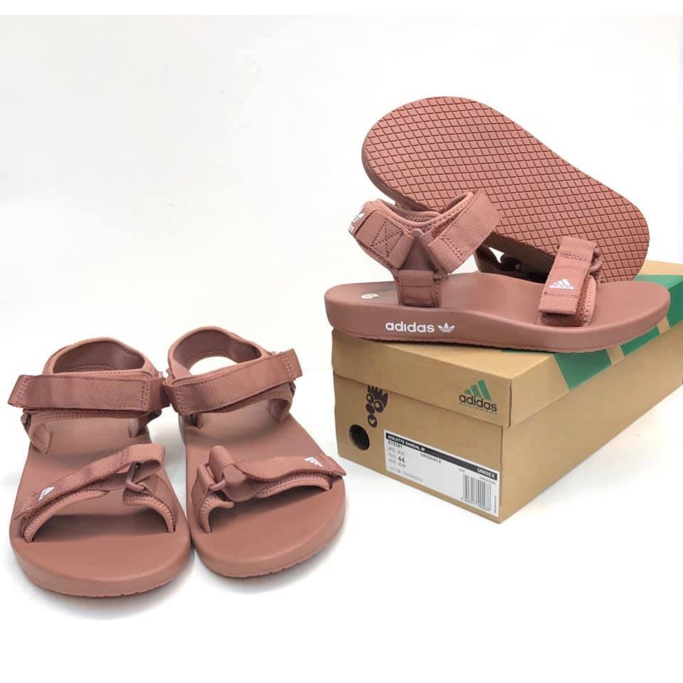 adidas sandals rose gold