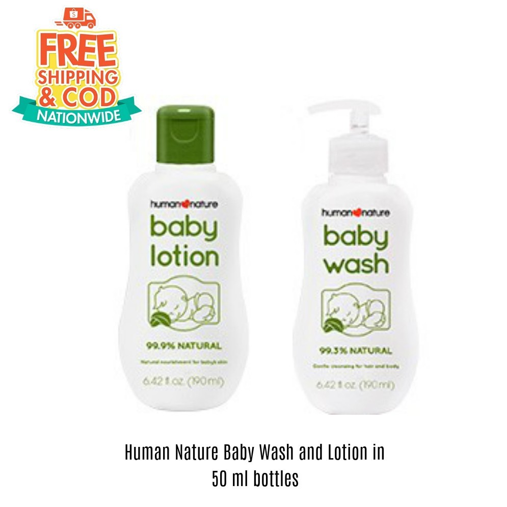 natural baby wash and lotion