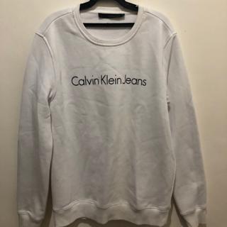 calvin klein white sweater