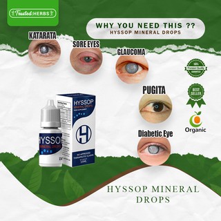 1 Bottle of Hyssop Mineral Eye drops - (15ml) | Eye Care I High Grade Mineral | 100% Authentic |