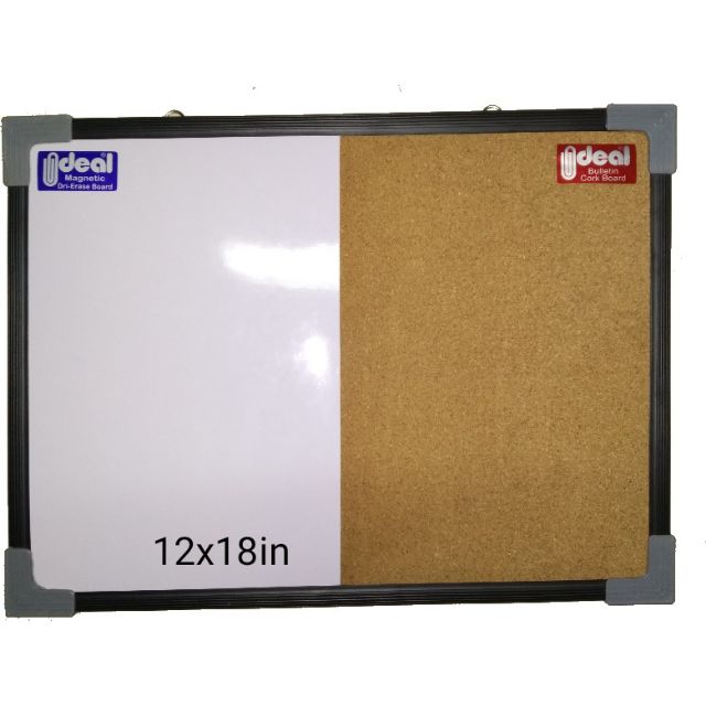 12 x18 inches Combination board (corkboard/bulletin +