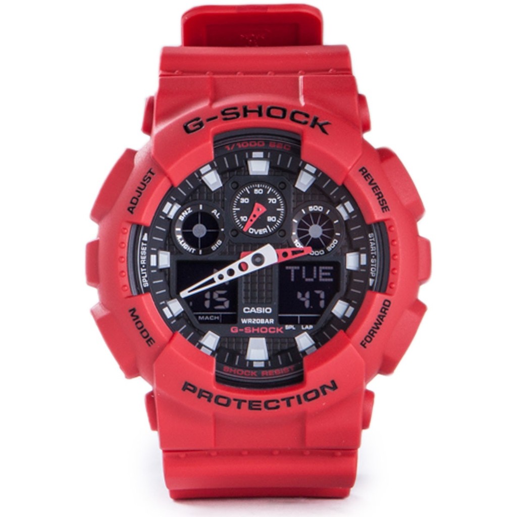 g shock ga 100 red