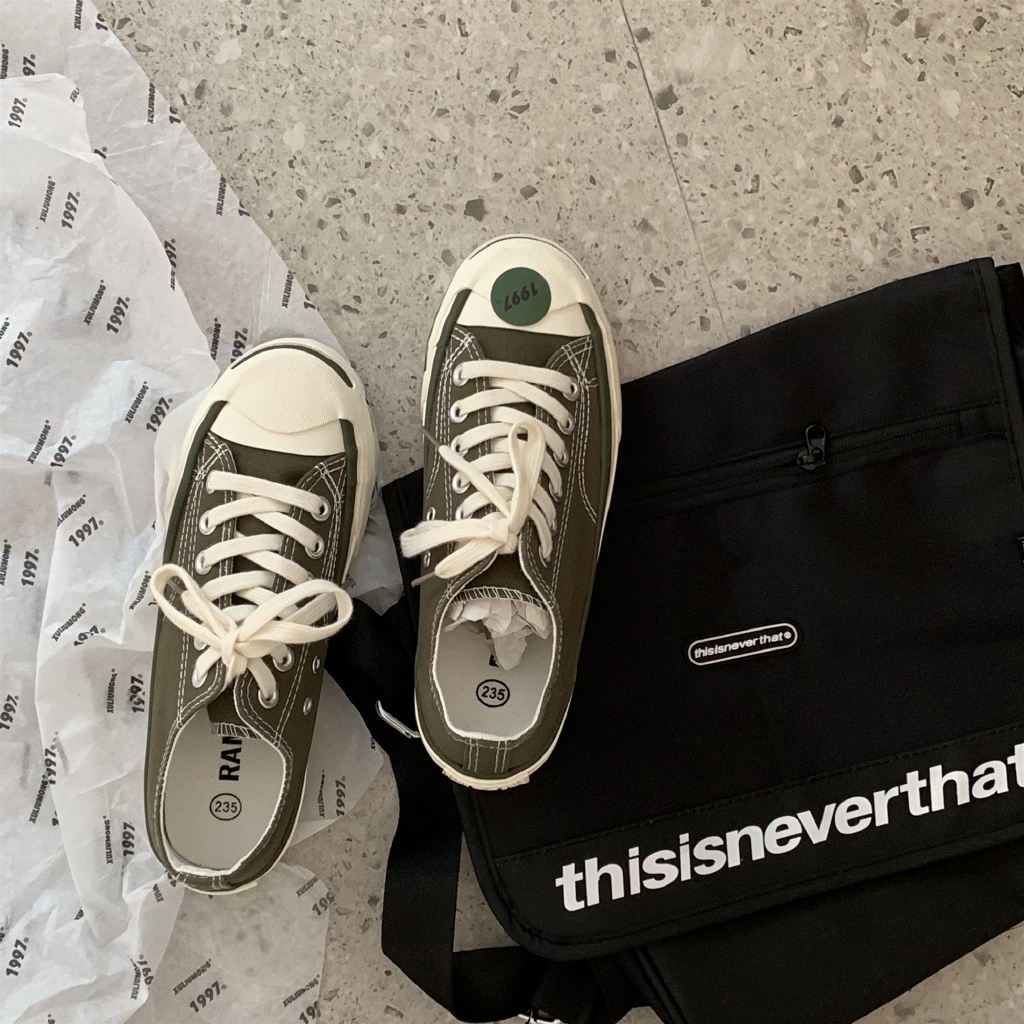 olive green canvas shoes