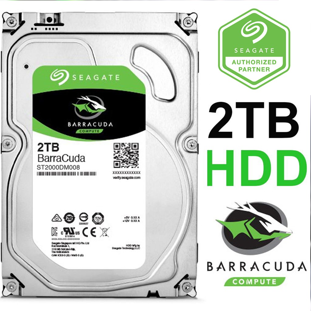 Seagate BarraCuda 1TB / 2TB / 4TB SATA 6Gb/s 256MB Cache 3.5Inch