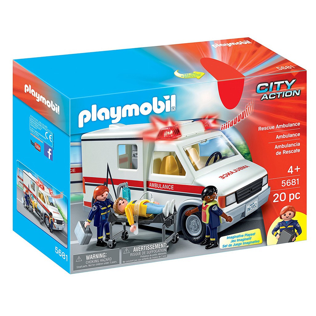 playmobil ambulance station