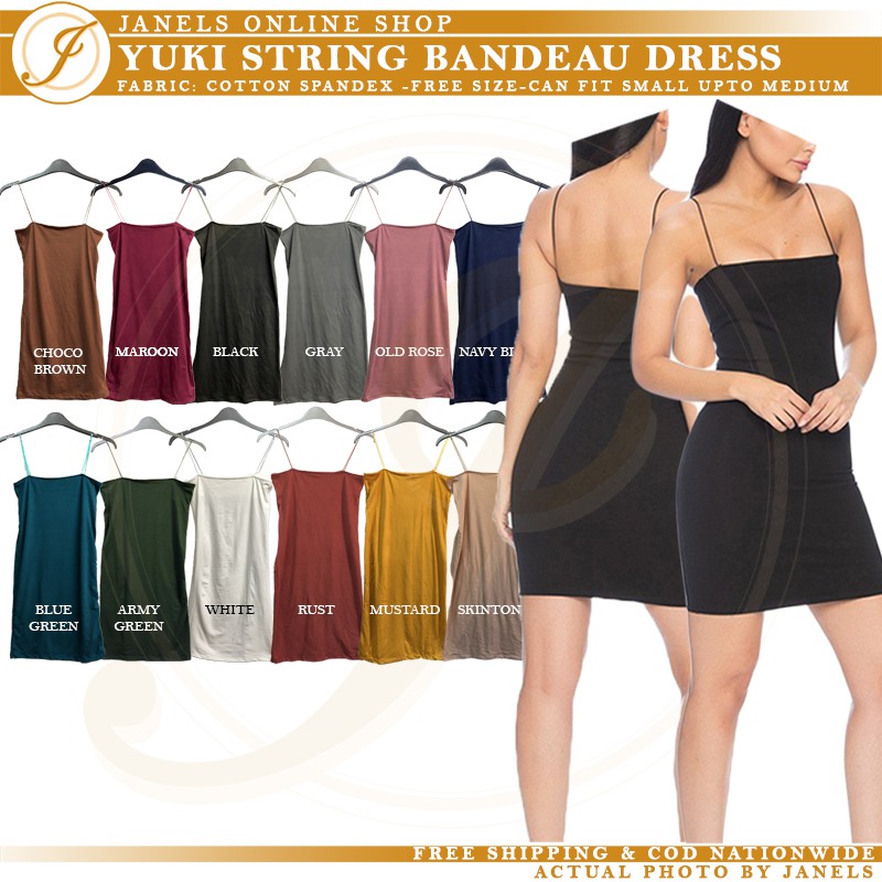 cotton bandeau dress