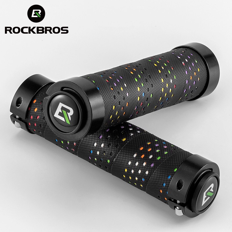 ROCKBROS MTB PU Lockable Anti-Slip Handlebar Bicycle Grips | Shopee ...