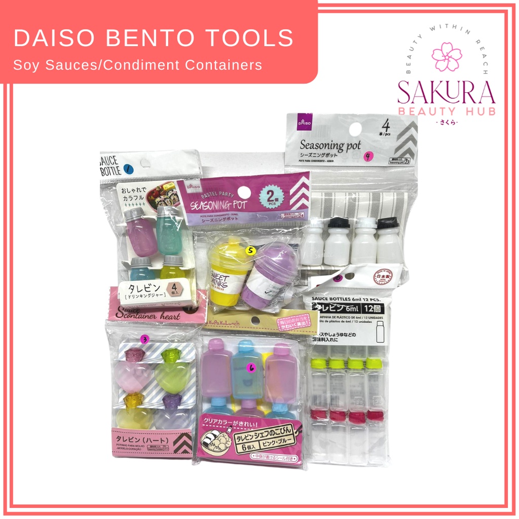 Daiso Bento Soy Sauces/Condiment Containers Shopee Philippines