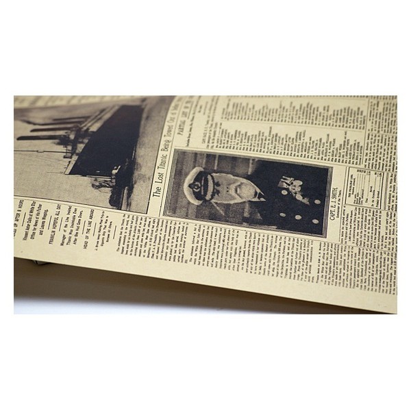 New York Times Titanic Shipwreck Old Newspapers Kraft Paper Posters Shopee Philippines