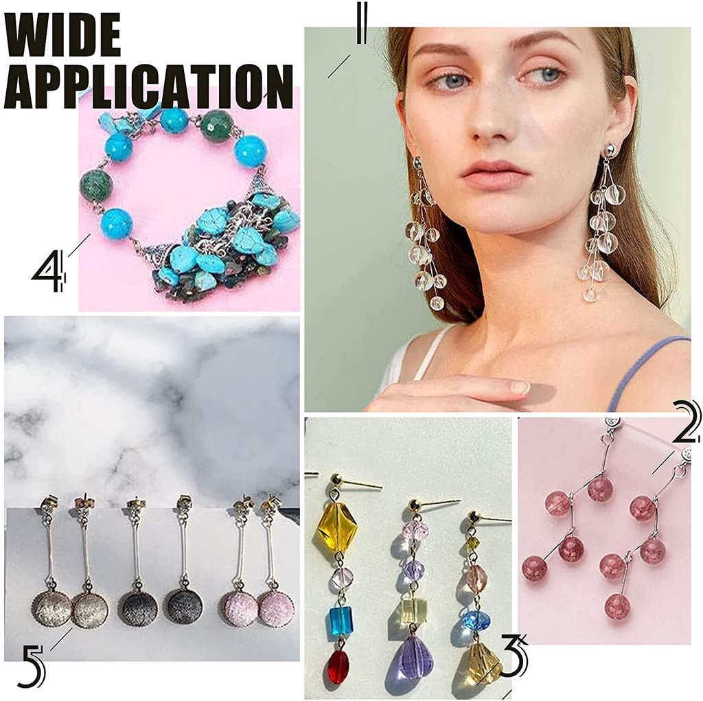 100pcs 16 20 30mm Open Eye Head Pin Eye Pins for Beads Jewelry Findings