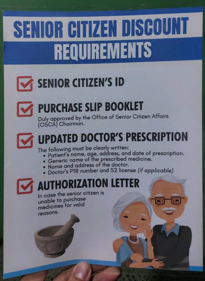 Senior Citizen Discount Requirement POSTER | Shopee Philippines