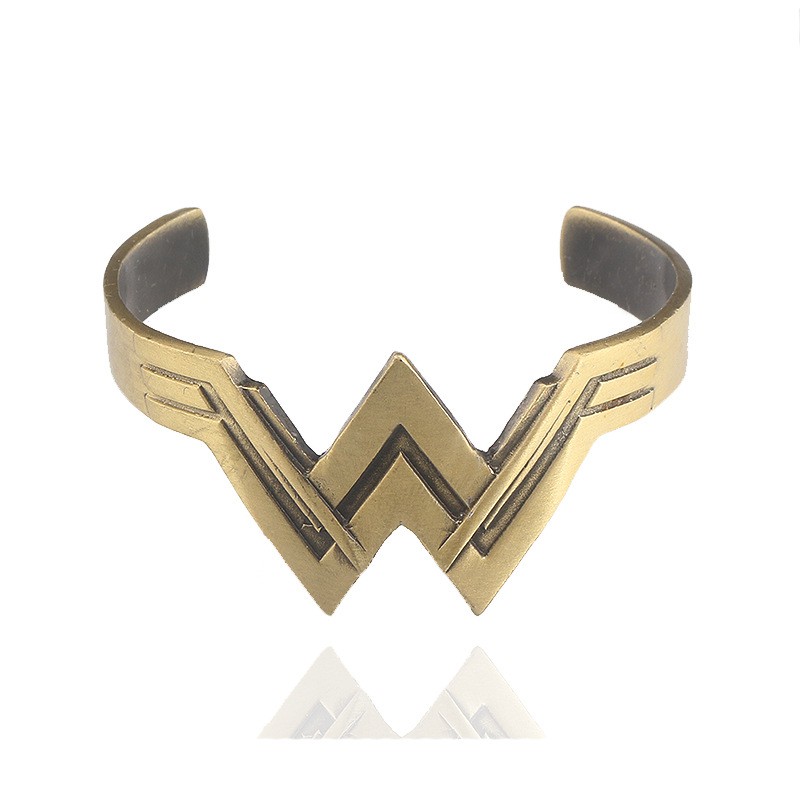 Zdy 2Pcs Silicone Bracelet Wonder Woman Silicone Wristband Wonder Woman Justice League 1 Inch Wide Bracelet 