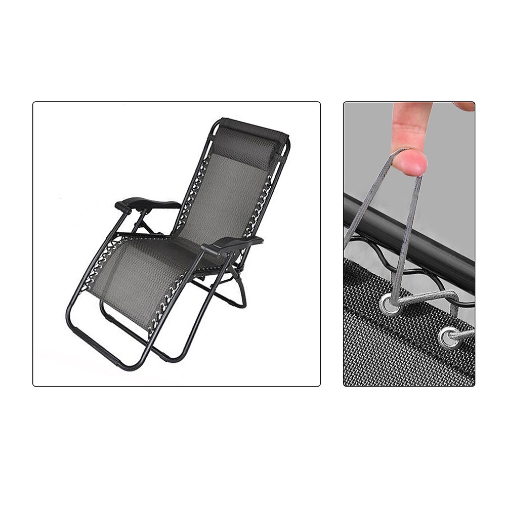 4pcs Elastic Bungee Rope Cord For Folding Chair Zero Gravity Chair Recliner  Laces Replacement Part Recliner Lounge